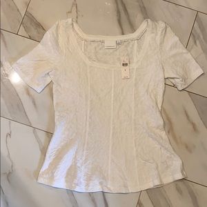 Anthropologie white top.  NWT